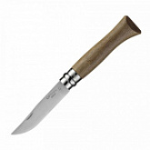 Нож Opinel №6 нержавеющая сталь, ореховое дерево