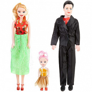 Набор кукол Shenzhen Toys семья 110A7 (3 шт)