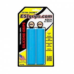 Грипсы ESI Extra Chunky 130 мм Силикон XLCAQ Blue