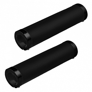 Велоручки с замками Longus Fluo 38244 black