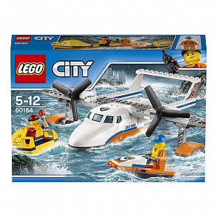 Игровой набор LEGO Сити спасательный самолет береговой охраны 60164
