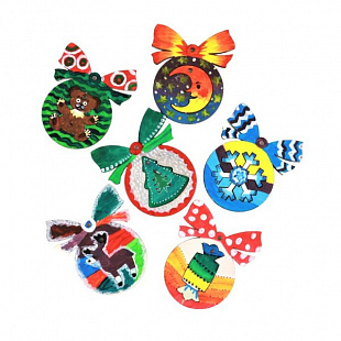 Набор для творчества Десятое Королевство Елочные игрушки своими руками 02669