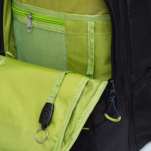 Рюкзак городской GRIZZLY RU-138-3 /1 black/light green