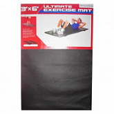 Гимнастический коврик для йоги, фитнеса Zez Sport 9363-5 Black (180х90)