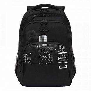 Рюкзак школьный GRIZZLY RU-130-4 /2 black/white
