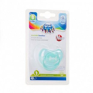 Пустышка Canpol babies Pastelove Силиконовая Ортодонтическая 6-18 мес. (22/420) turquoise