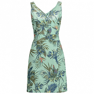 Платье летнее женское Jack Wolfskin Wahia Tropical Dress light jade all over