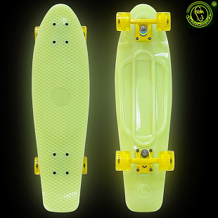 Penny board (пенни борд) Y-Scoo Big Fishskateboard Glow 27 402E-Y Yellow-Yellow