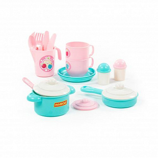 Набор детской посуды Полесье "Хозяюшка" на 2 персоны (V4) (18 элементов) 80127