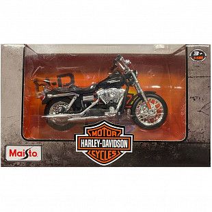 Масштабная модель мотоцикла Maisto 1:18 Harley Davidson 2006 Dyna Street Bob (31360) black