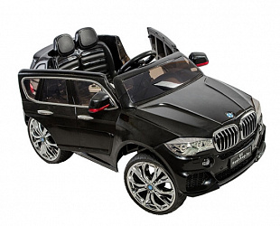 Детский электромобиль RS BMW X5 black (Встроенный планшет MP4)
