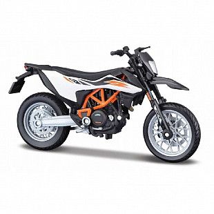 Масштабная модель мотоцикла Maisto 1:18 KTM 690 SMC R (39300 20-19131) White НОВОЕ ПОСТУПЛЕНИЕ