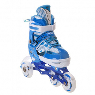 Раздвижные роликовые коньки RGX Sonic Blue (светящиеся колеса)