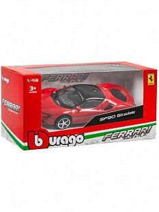 Машинка Bburago 1:43 Ferrari SF90 Stradale (18-36000/18-36053) red