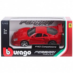 Машинка Bburago 1:43 Ferrari F40 Competizione 1987 (18-36000/18-31125) red