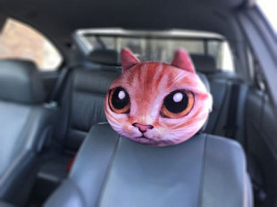 Подушка для автомобиля антистресс Bradex Котик Рыжик SUB 0010