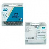 Цепь KMC Z1 NARROW, 1 ск., 1/2х3/32"х112 brown ZTB19514