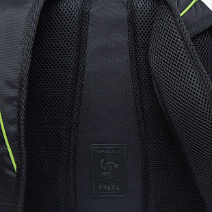 Рюкзак городской GRIZZLY RU-138-3 /1 black/light green
