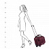 Чемодан малый Polar 7058.1 burgundy