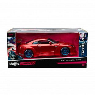 Масштабная модель автомобиля Maisto 1:24 Nissan GT-R (32526) red