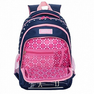 Рюкзак школьный GRIZZLY RG-966-3 /3 dark blue