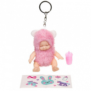 Кукла в леденце Bondibon OLY в меховом костюмчике с аксессуарами ВВ3881