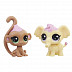 Игровой набор Littlest Pet Shop Обезьянка и Слоник (E0399)
