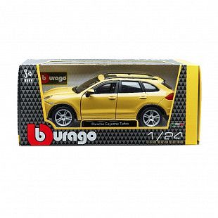 Машинка Bburago 1:24 Porsche Cayenne Turbo (18-21056) mustard