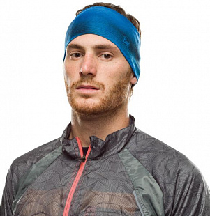 Головная повязка Buff Coolnet UV+ Headband Spiral Blue