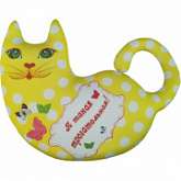 Мягкая игрушка Мнушки Кошечка Милашка АБ000042 жёлтая