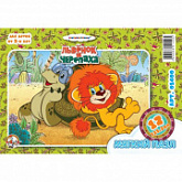 Мягкие пазлы Десятое Королевство на 12 элементов в пакете «Львенок и черепаха» 001400