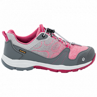 Полуботинки детские Jack Wolfskin Grivla Texapore Low G azalea red