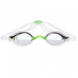 Очки для плавания Mad Wave Record Breaker Mirror white/green