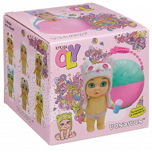 Кукла с аксессуарами Bondibon OLY Шапочке-ушанке с животным В шаре ВВ3893