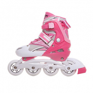 Раздвижные роликовые коньки RGX Vector white/pink