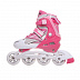 Раздвижные роликовые коньки RGX Vector white/pink