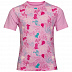 Футболка детская Jack Wolfskin Walhalla Hills T Kids pink tulip allover