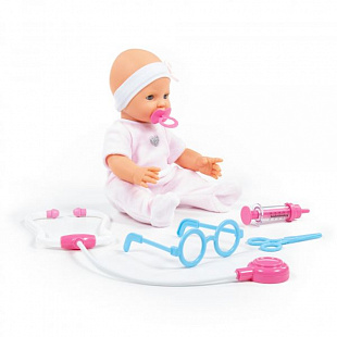 Пупс Полесье Забавный + набор Доктор 78315