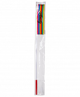 Лента для художественной гимнастики Amely 6 м с палочкой 56 см AGR-301 rainbow