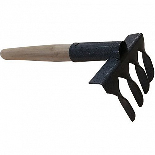 Грабли металлические с деревянным черенком Рубин-7 37 см ГВ4