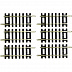 Рельсы Piko прямые 62 мм.(набор 6 шт.) 55205