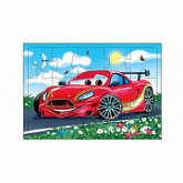 Пазл-рамка Рыжий Кот Красная машинка П15-0798