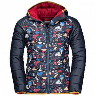 Куртка детская Jack Wolfskin Zenon Print Jacket Kids dark lacquer red allover