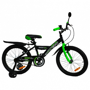 Велосипед детский Amigo Agent 007 20" black/green