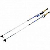 Палки лыжные алюминиевые пробковая ручка 100 см