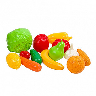 Набор "Фрукты, овощи" 437 (13 предметов в сетке)