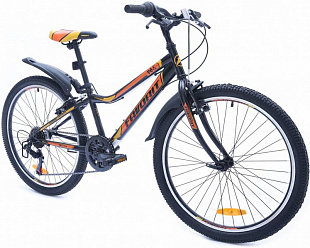 Велосипед Favorit Fox V 24" (2019) Black/Orange