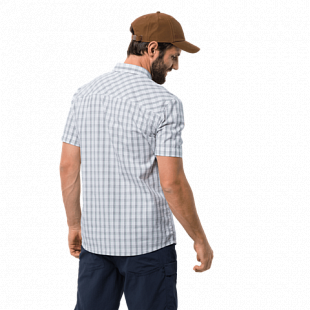 Рубашка мужская Jack Wolfskin Hot Springs Shirt M white rush checks