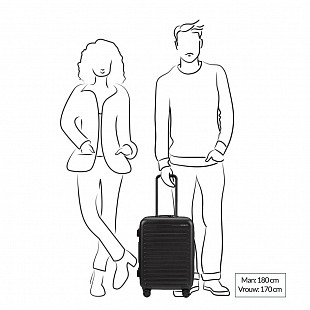 Чемодан Samsonite Stackd 55 см KF1*09 001 black