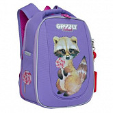 Рюкзак школьный GRIZZLY RAf-192-1 /1 lavender